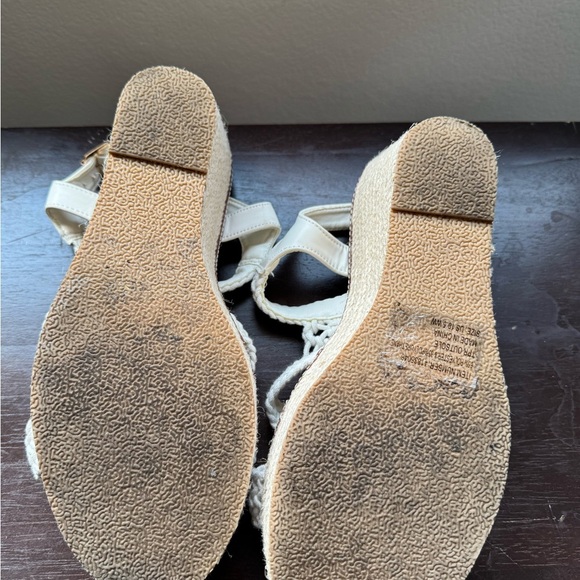 Torrid Knit Cream Wedge Sandals - Picture 7 of 7